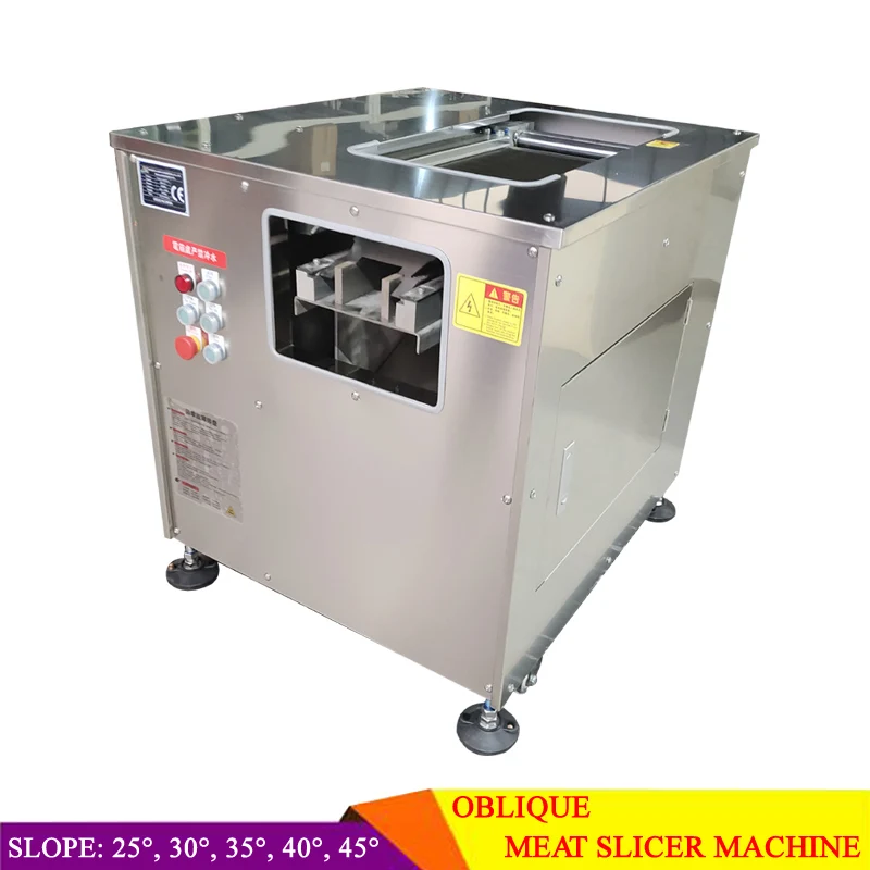 110V/220V/380V Automatic Fish Fillet Cutting Oblique Cutting Slicer Boiled Meat Fillet Machine for Commercial Household Restaura