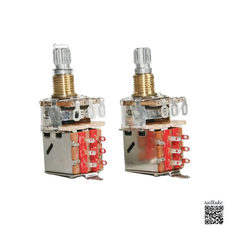 

15MM Short Axis Relay 25K 250K 500K Pull Cut Single Potentiometer for Guarded Guitar/Bass with Protective Board