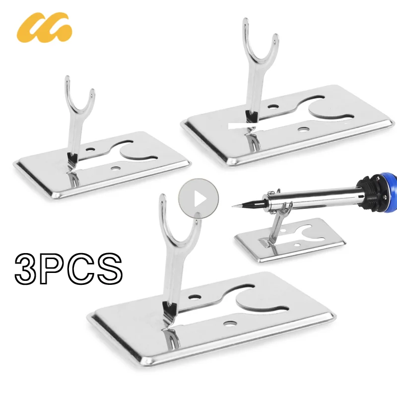 1/3PCS Electric Soldering Iron Stand Holder Metal Support Station With Solder Sponge Soldering Iron Frame Small Simple Y-Type