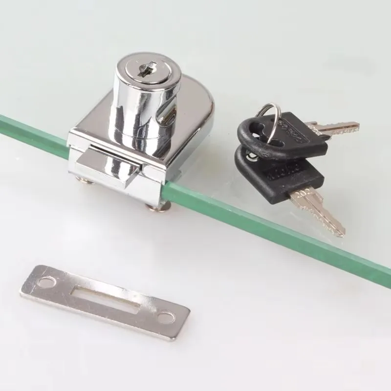 New Glass Cabinet Lock Showcase Single Door Lock Glass Window Lock