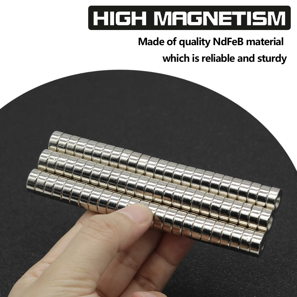 2~200Pcs 12x5-4mm N35 NdFeB Round hole Magnet Super Powerful Neodymium Magnets  Strong Permanent Magnetic imanes Disc 12x5hole4