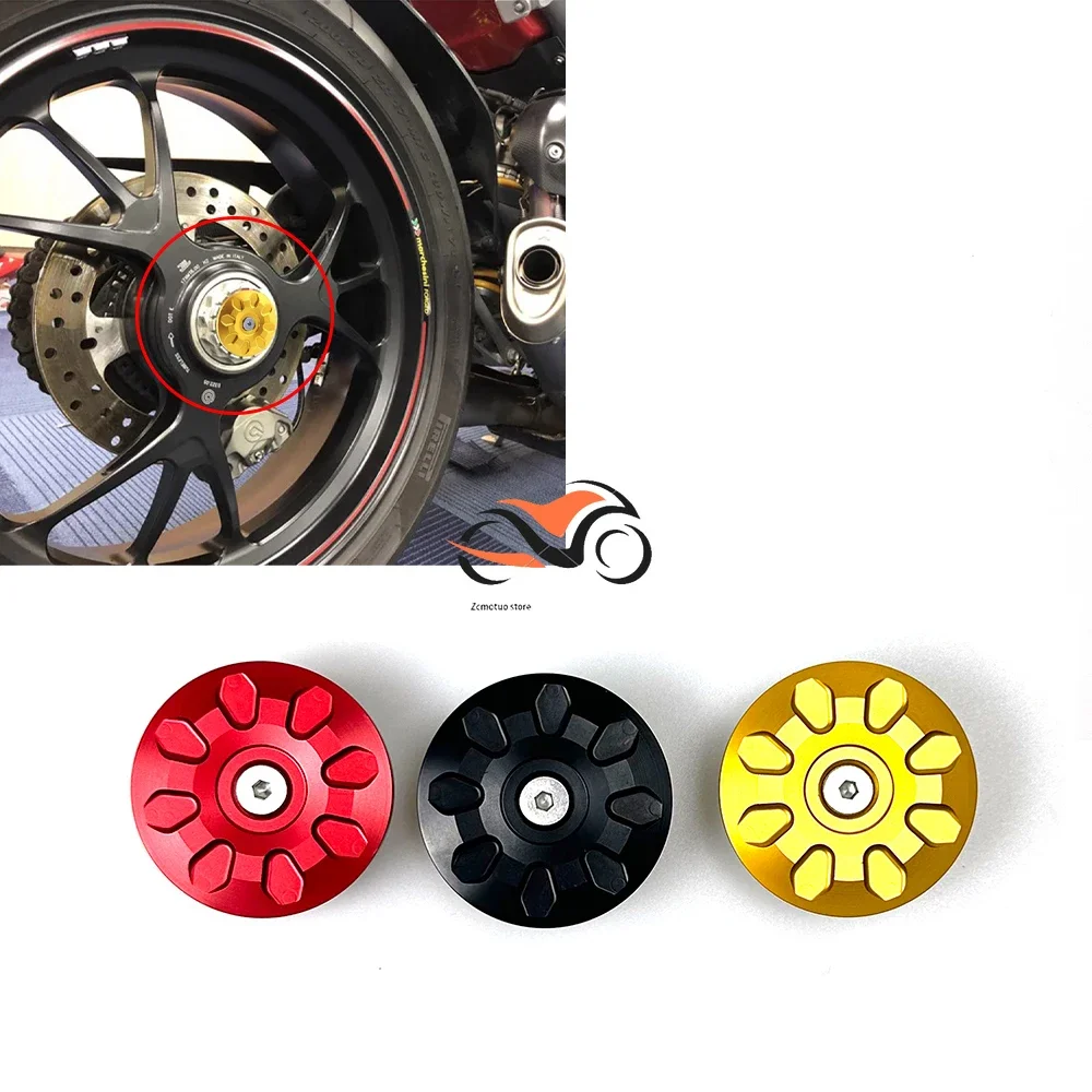 

For DUCATI PANIGALE V4 V2 1199 1299 899 Motorcycle Rear Wheel Decorative Cover CNC Racing Modification Anti-Collision Slider Pad