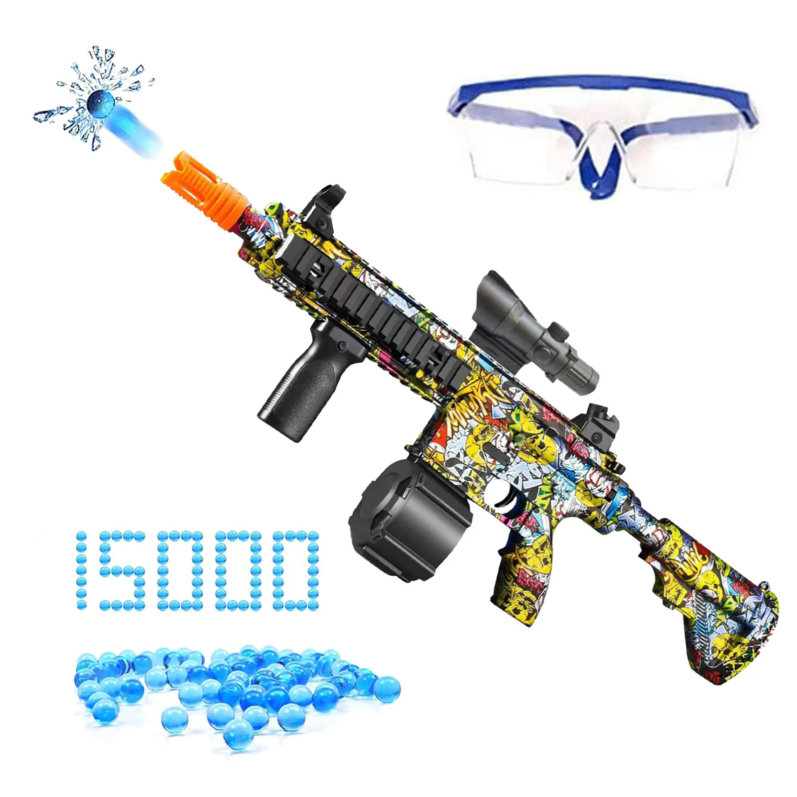 Imagem -02 - Manual e Elétrico Splatter Arma para Crianças em Bola Blaster Não Mais Extre M416 Novidades Link