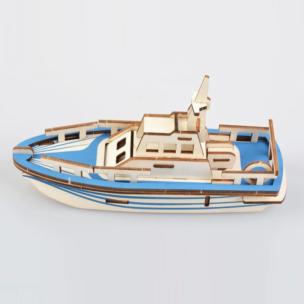 

2pcs Wooden Lifeboat Puzzle 3D Diy Assembly Educational Puzzle For Kids Adults Hand-Made Craft Brain Teaser Game Wooden Puzzles