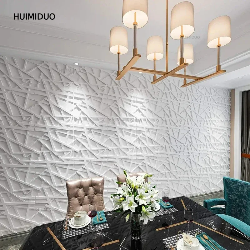 12pcs 30x30cm 3D Stereo Wall Panel Diamond Champagne Gold Wood Grain Tile 3D Wall Sticker Wood Grain Living Room Bathroom Paper