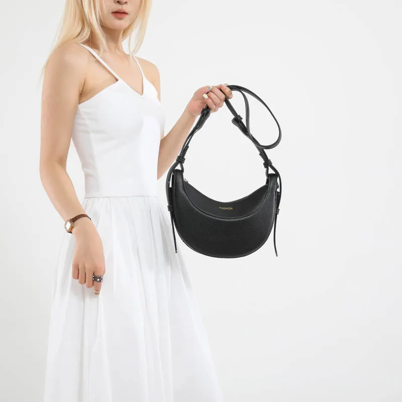 

New Shoulder Bag Minimalist Crossbody Bag Women's Handbags Underarm Bag Solid Color Zipper Female Handbag Tote Bag