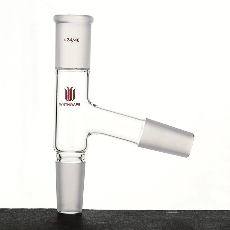 SYNTHWARE 75 ° distillation head, Distilling tube, ADAPTER, DISTILLATION CONNECTING, Borosilicate glass, A35