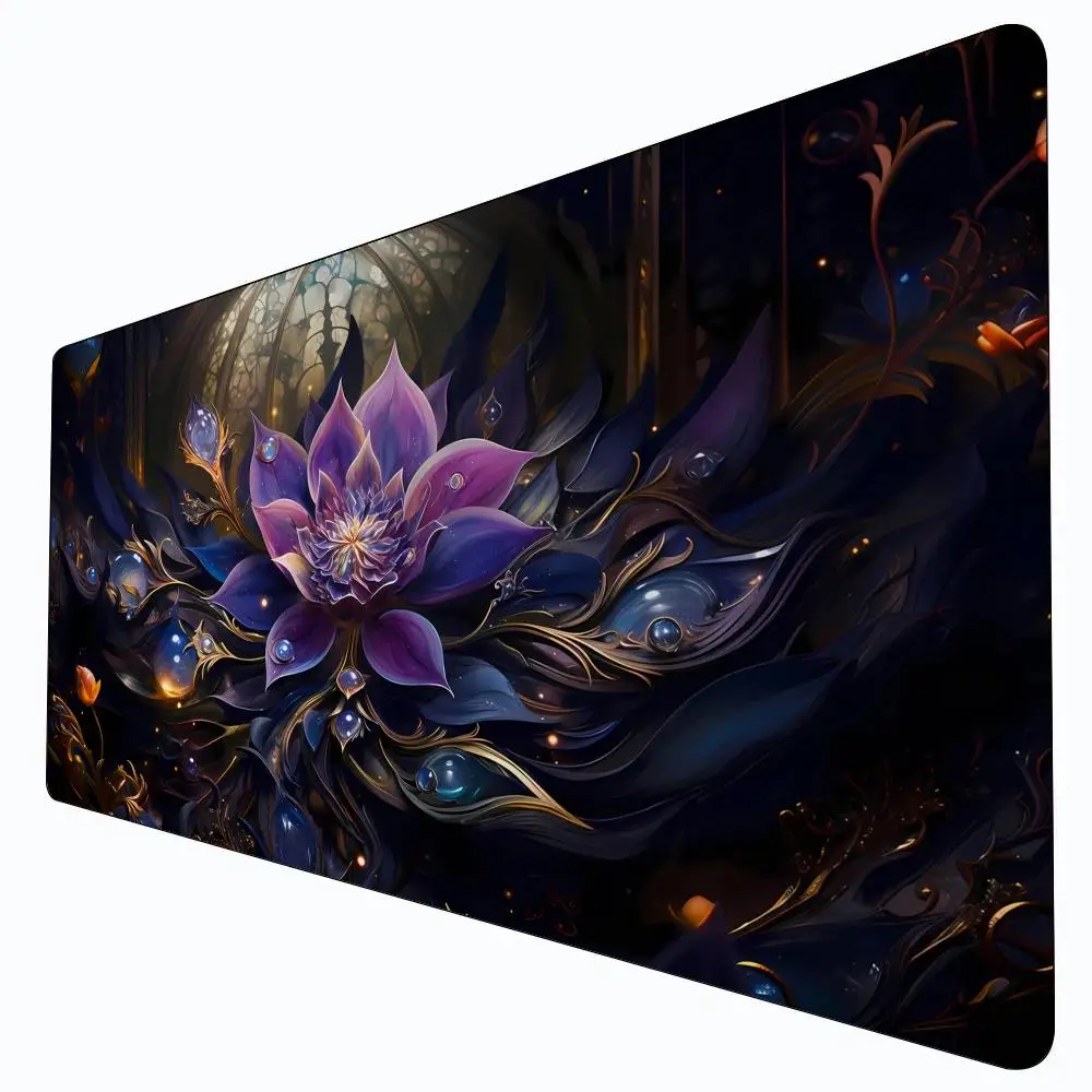 

Игровой коврик Purple Gem Lotus MTG для карточных игр, нескользящий, прочный, 35x60 см, для командных игр, коврик для настольных игр TCG
