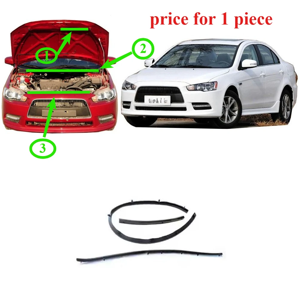 

1 Piece Hood Rubber for Lancer CY CX 5902A067 2007-2020 Bonnet Weather Strip for Fortis Water Proof Strip for Evo 10 X