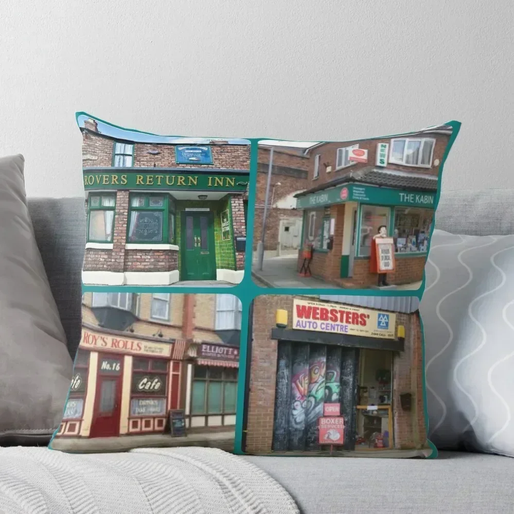 

Corrie iconic buildings Throw Pillow Sitting Cushion pillowcases for sofa cushions Rectangular Cushion Cover pillow