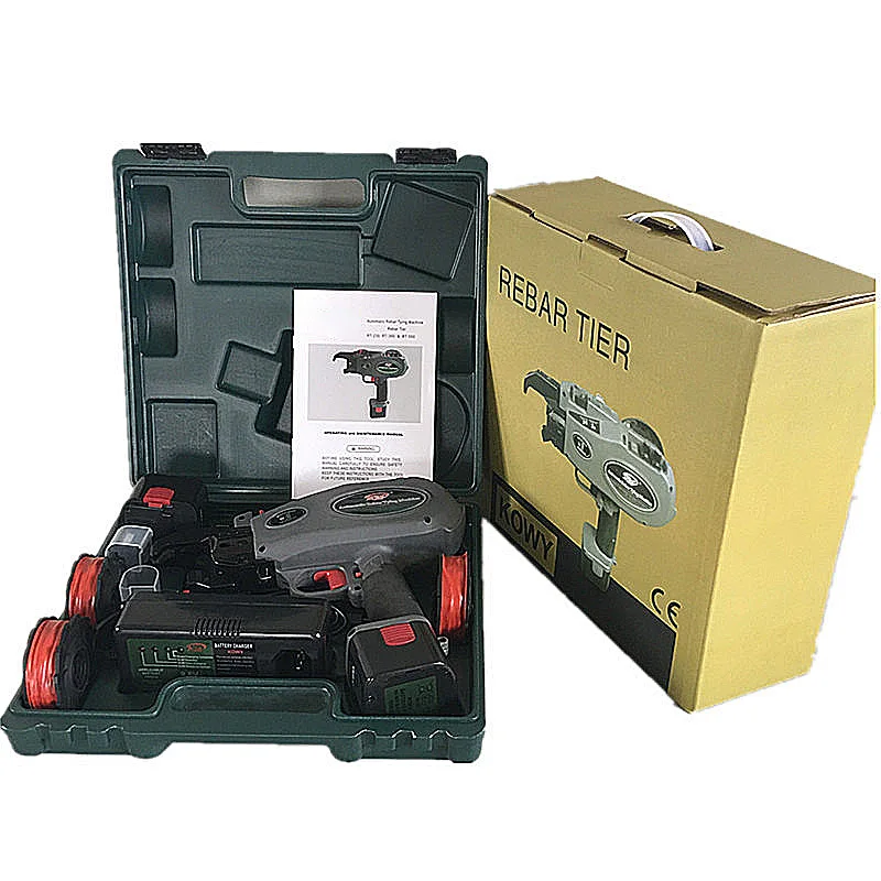 Automatic Cordless Rechargeable Lithium Battery Electric Rebar Tying Machine Tool Set For Building Project Rebar Tier