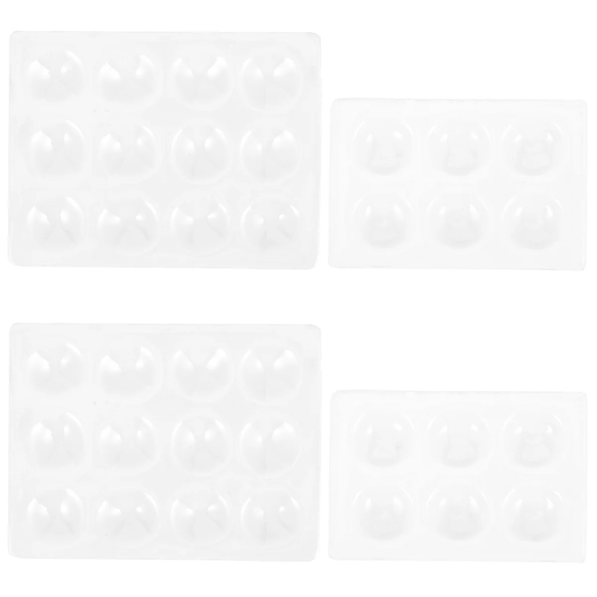 

4 Pcs Chemical Reaction Plate Spot Chemistry Experimental White Porcelain Board