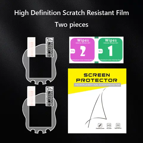 스크래치 방지 PET TPU 스크린 보호 필름 커버, 다마고치 유니밴드 반려동물 액세서리, 지문 방지 HD, 2 개