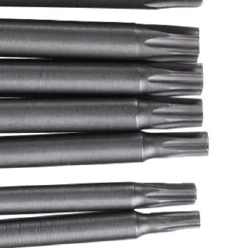 8pcs Magnetic Torx Head Screwdriver Bits Anti-rust 100mm Screwdriver Drill Bit High Hardness Accessories Professional Supplies