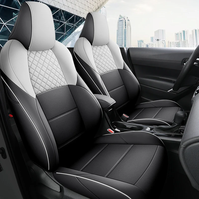 

Car Seat Covers Full Set For Toyota CHR 2017 2018 2019 2020 2021 2022 2023 Leather Cushion Full Protection Seat Pad Accessories