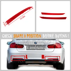 For REAR Reflector 12-18 BMW 3 Series M SPORT F30 Sedan F31 Wagon 320i 325d 328i 330d 330i 340i Left Right side