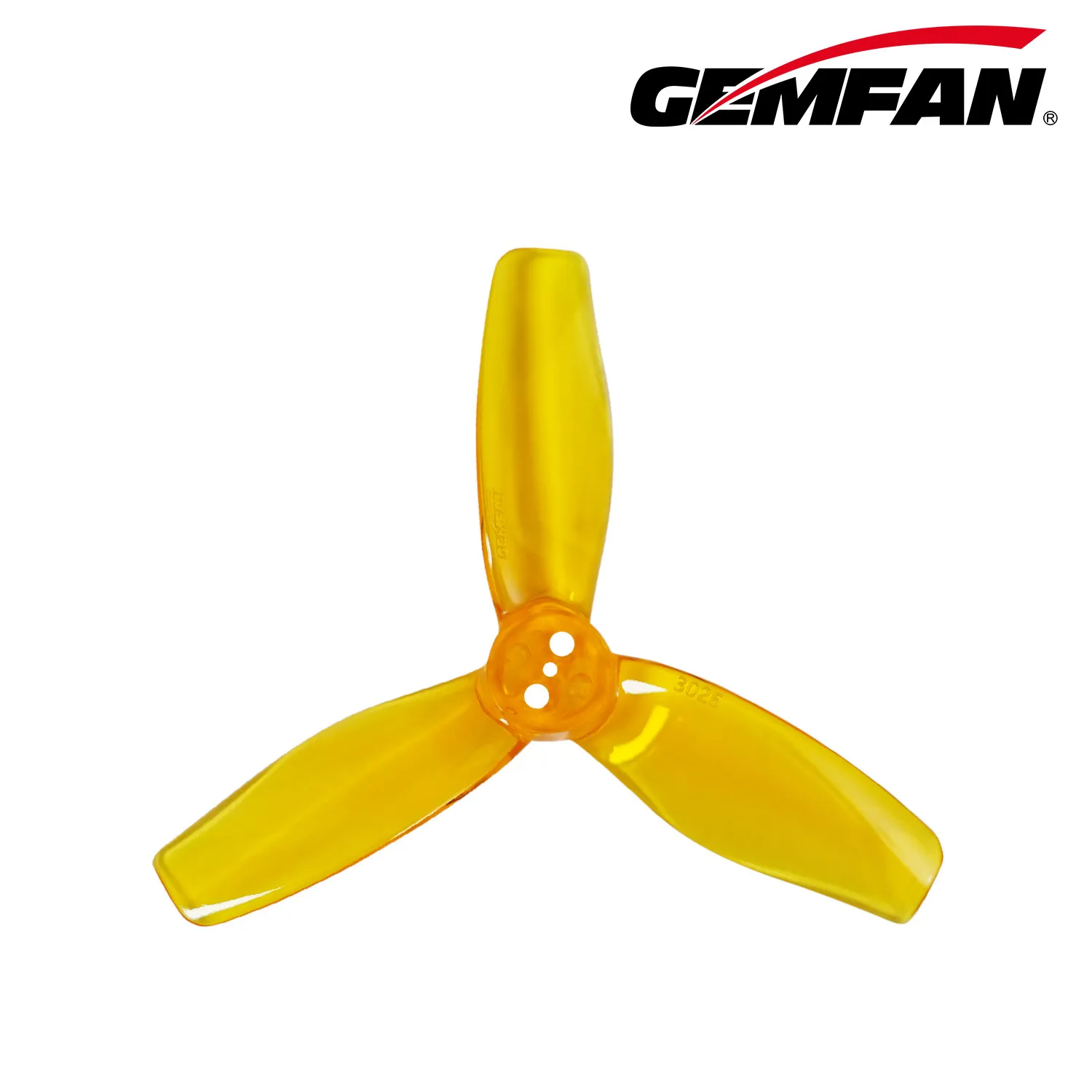 2Pairs Gemfan 3026-3 3" Tri-Blade PC Props for 220mm Soccer Drones