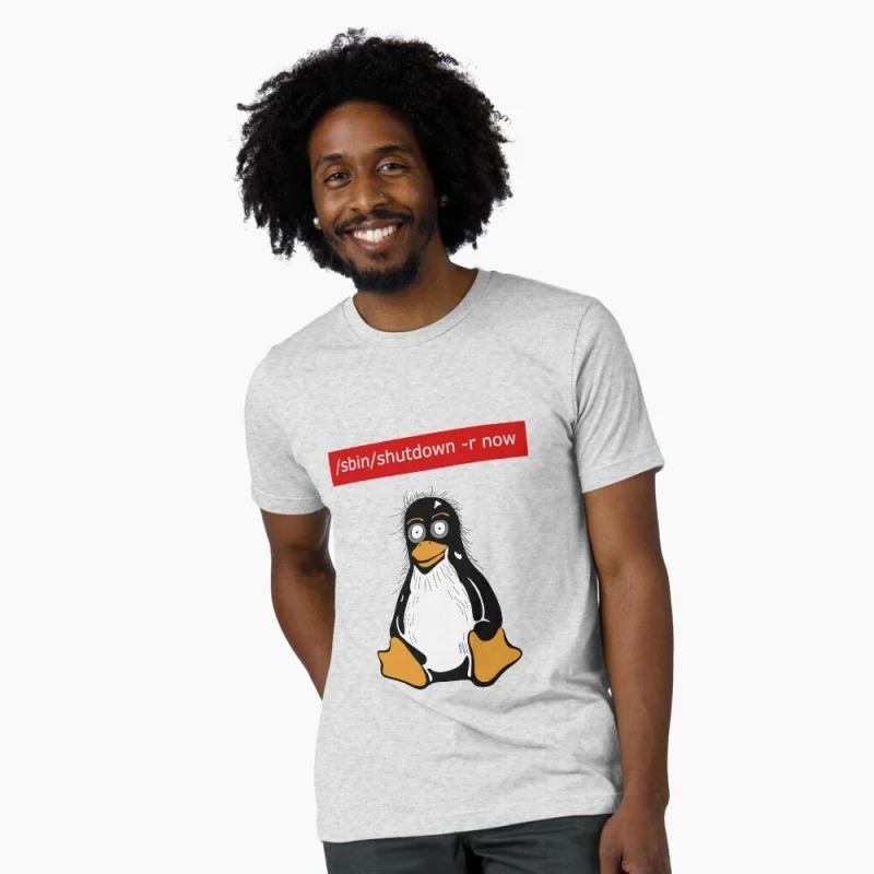 

Funny Linux users! Reboot command 0414 Developer Gift t shirt for Software Engineer Graphic clothes All size Tops S-6XL