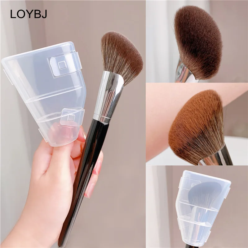 LOYBJ Face Contour Makeup Brushes Fan-shaped Professional Powder Blush Highlighter Bronzer V Face Silhouette Cosmetic Brush Tool