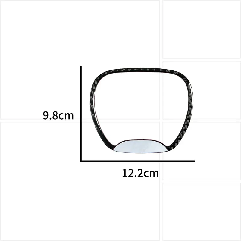 1pcs Carbon Fiber Interior Decor Car Steering Wheel Cover Sticker For Dodge Ram 1500 2500 3500  Challenger Charger Caliber