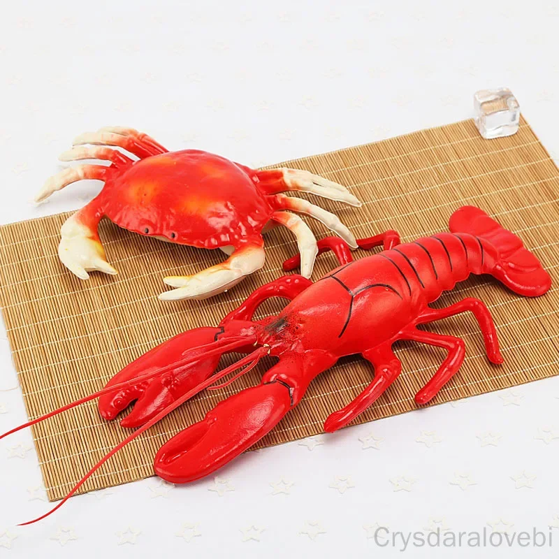 

Искусственные продукты, искусственные крабы-лобстеры, рыбы, украшение дома, имитация морепродуктов, орнамент, ремесло, еда, реквизит для фотосъемки, домашний декор