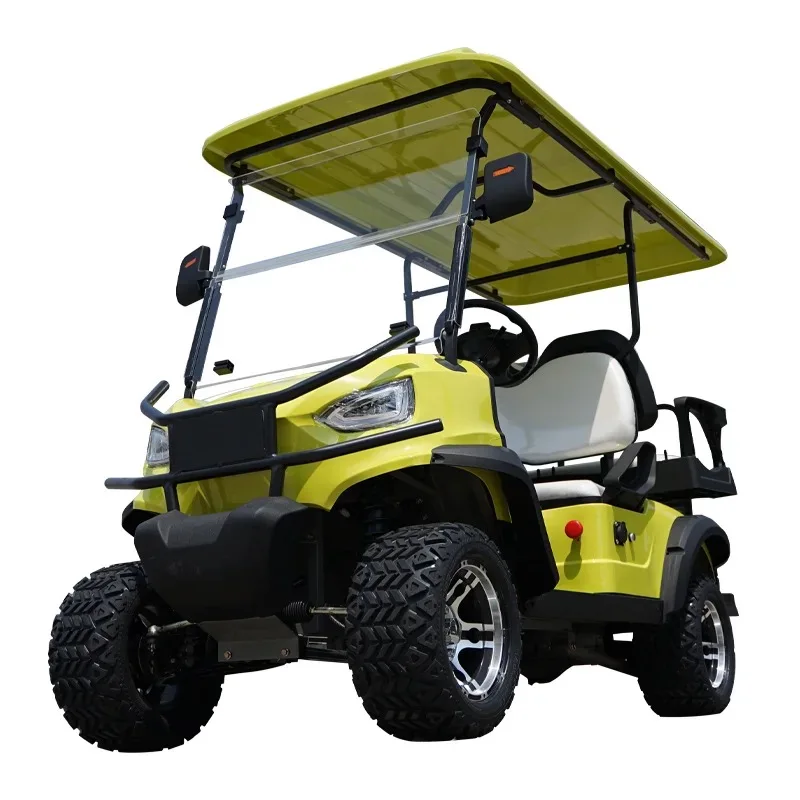 Hot selling multiple colors electric golf cart equipped with 5kW7kW motor 2+2 4 4+2 seats off-road golf cart with bumper golf ca