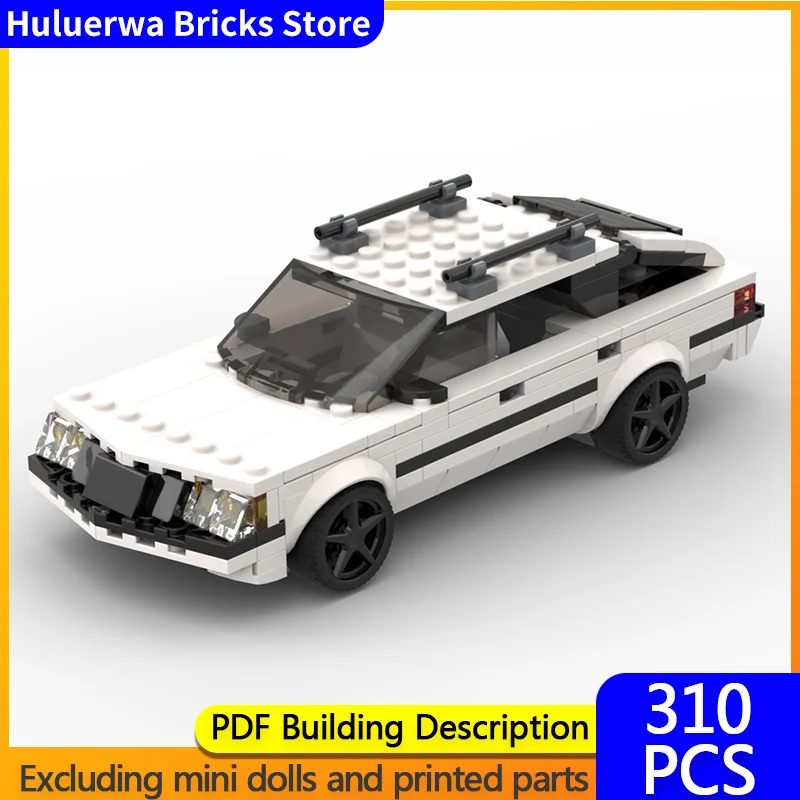 

Speed Racing Car Model MOC Building Bricks 200 Quattro Classic Sedan Modular Technology Children Holiday Gifts Assemble Toy Suit