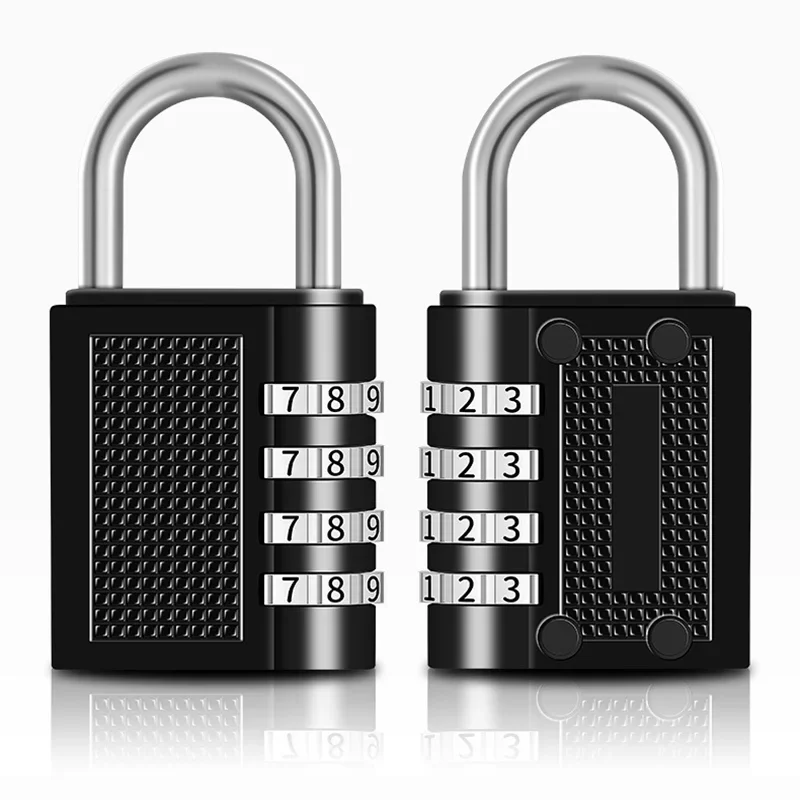 4 Digit Password Locks Combination Padlock Safely Code Door Lock Waterproof Mini Password Padlock Outdoor for Gym Luggage Fence