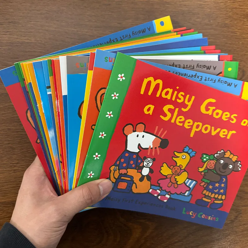 

Maisy Mouse English Picture Books 16pcs Kids First Experience Storybook Early Educational Reading Books for 0-5 Years Old