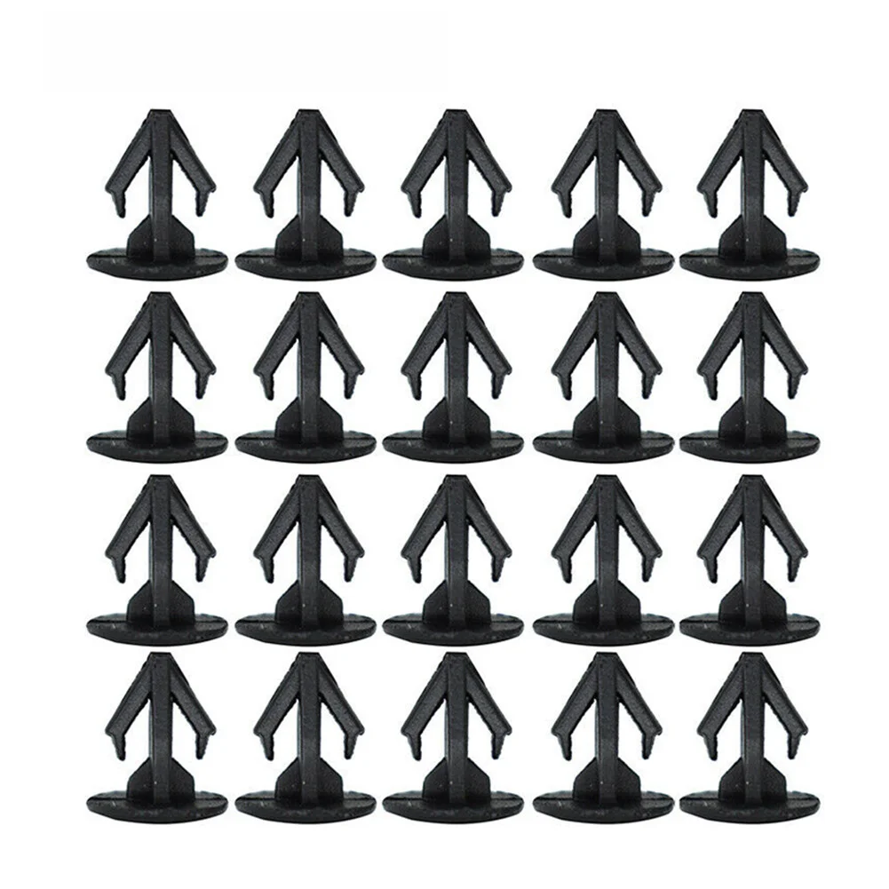 #100pcs Nylon Fastener Rivet \Clip 12mm Head \9mm Length 6mm #Hole For Honda For Civic For Acura For Integra 1989-1994 Hood