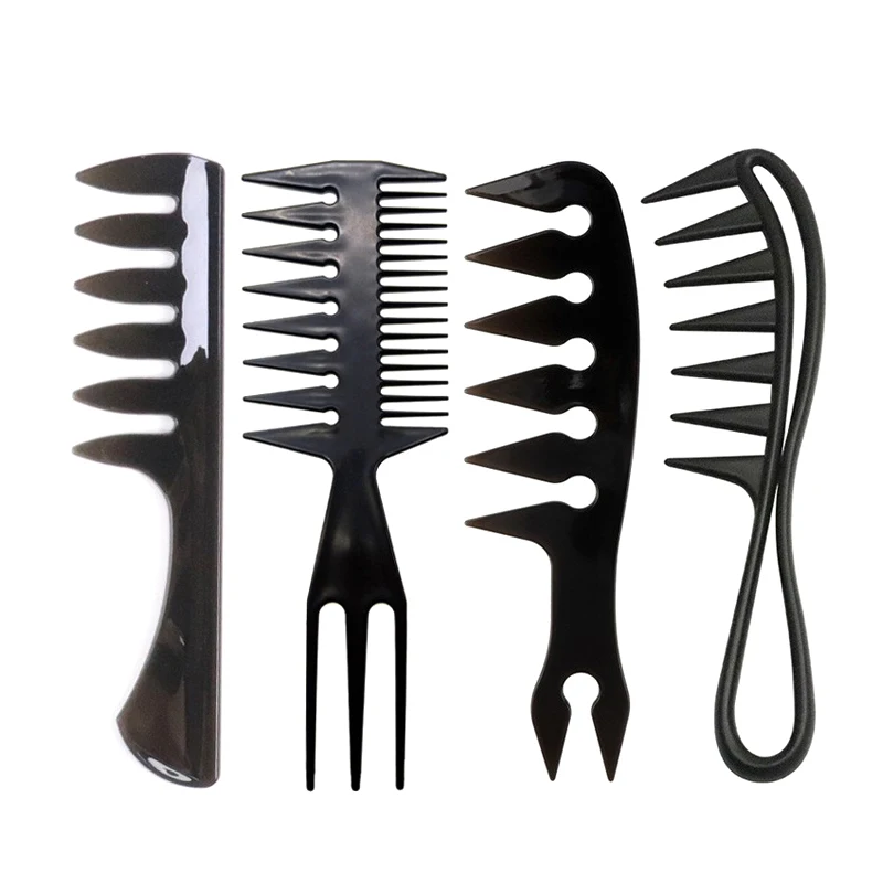 Barber Hairdressing Comb, Multifunctional Hair Detangling Comb, Hair Care Tool Set, Stylist Accessories Four-piece Set