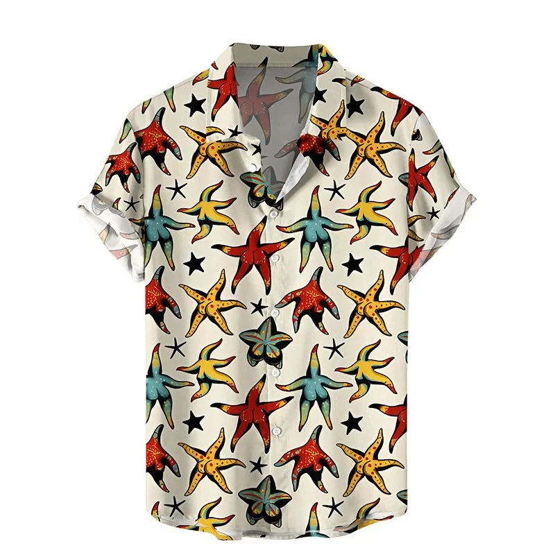 New 3D Hentai Style Mushroom Printed Shirts For Men Kidsn Fashion Cool Shirts & Blouses Mens Hawaiian Short Shirts Clothes Tops