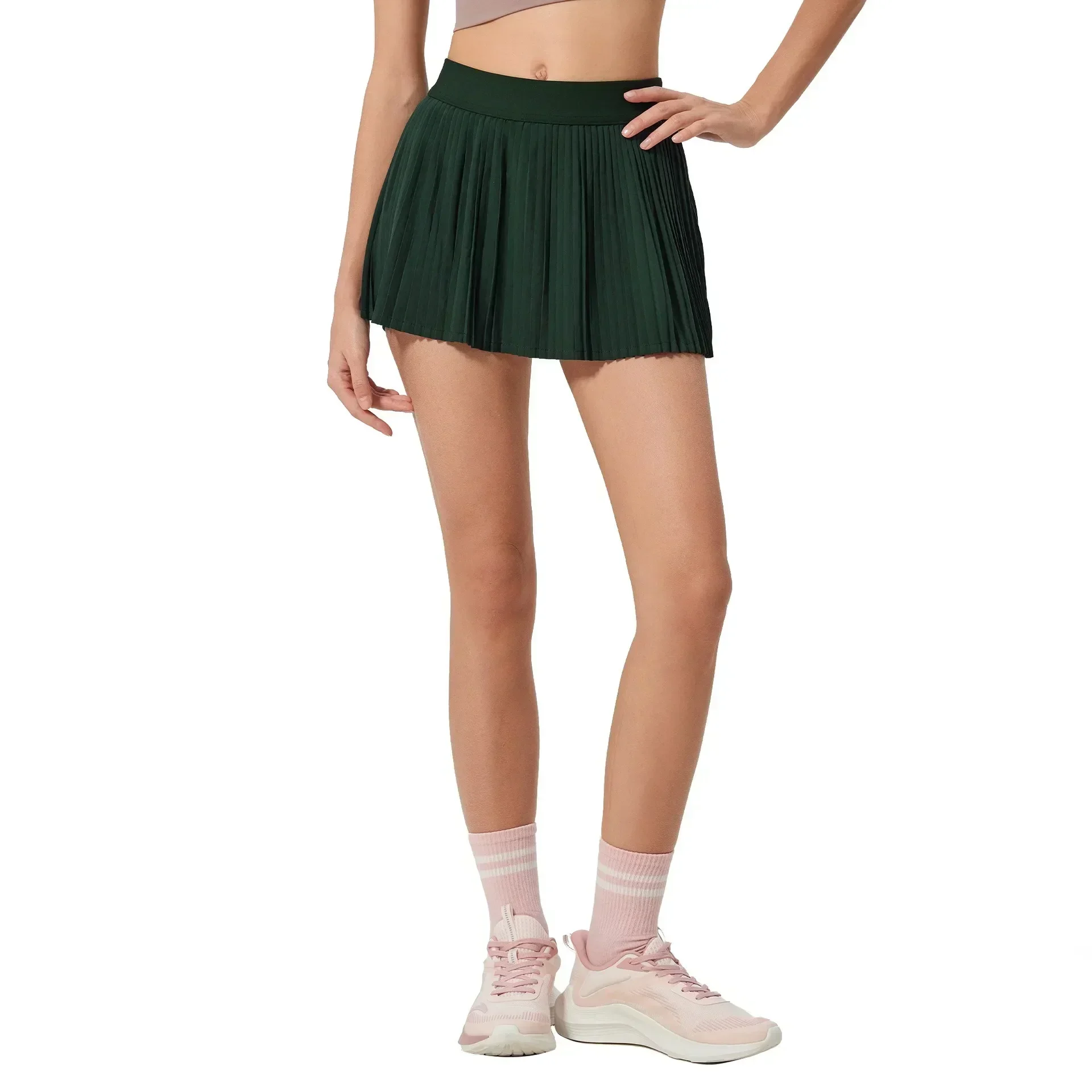 

Lemon Pleated Tennis Skirts Sports High Waist Yoga Fitness Short Skirt Gym Golf Slim Fit Loose Mini Skirts Casual Elastic Skorts