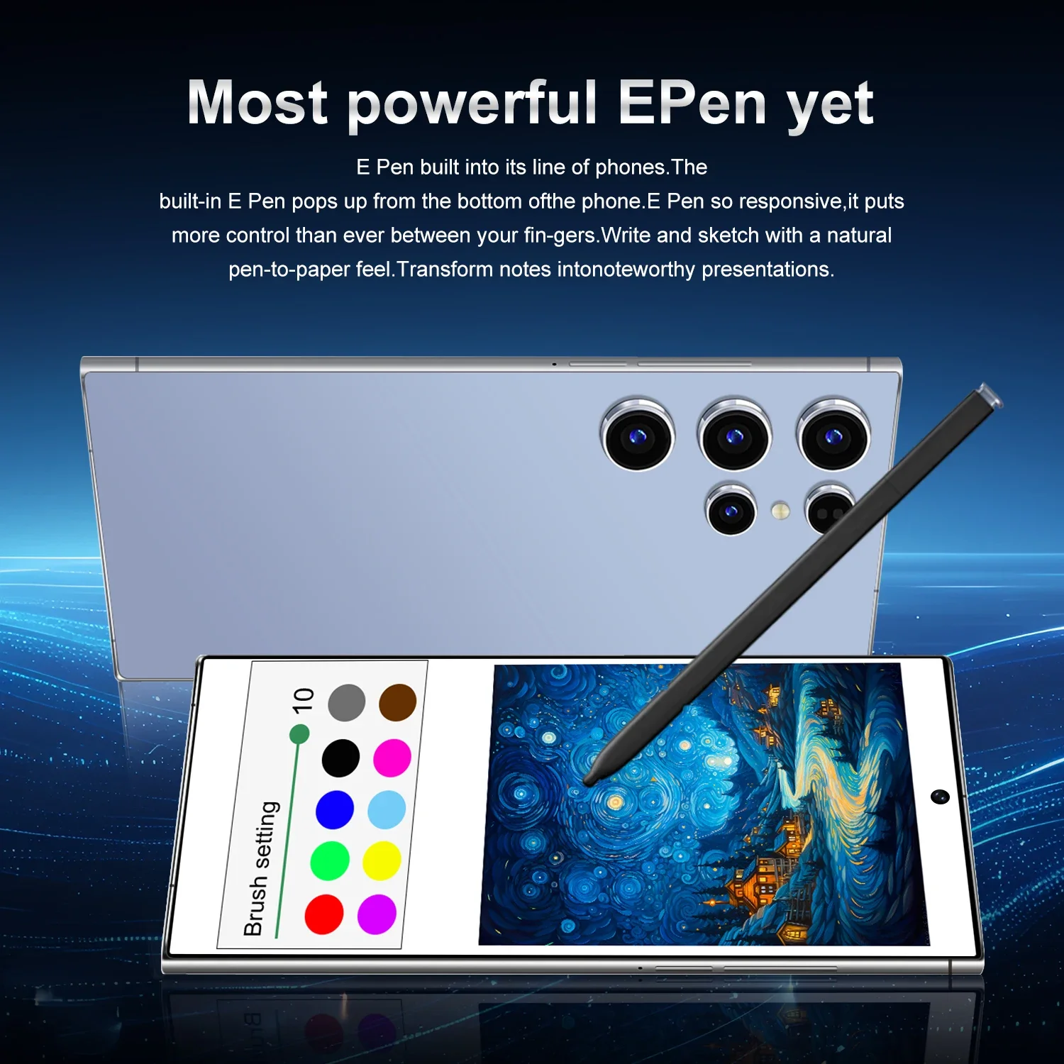 2025 novo smartphone S25ultra Android Moblie telefone desbloqueia 5G NFC original tela grande de 7,3 polegadas com caneta