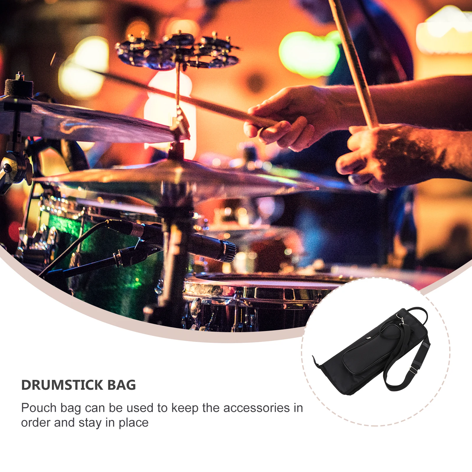 

Drum Stick Storage Bag Drumstick Carrying Case Pouch for Drumsticks Oxford Cloth Holder Percussion Instrument