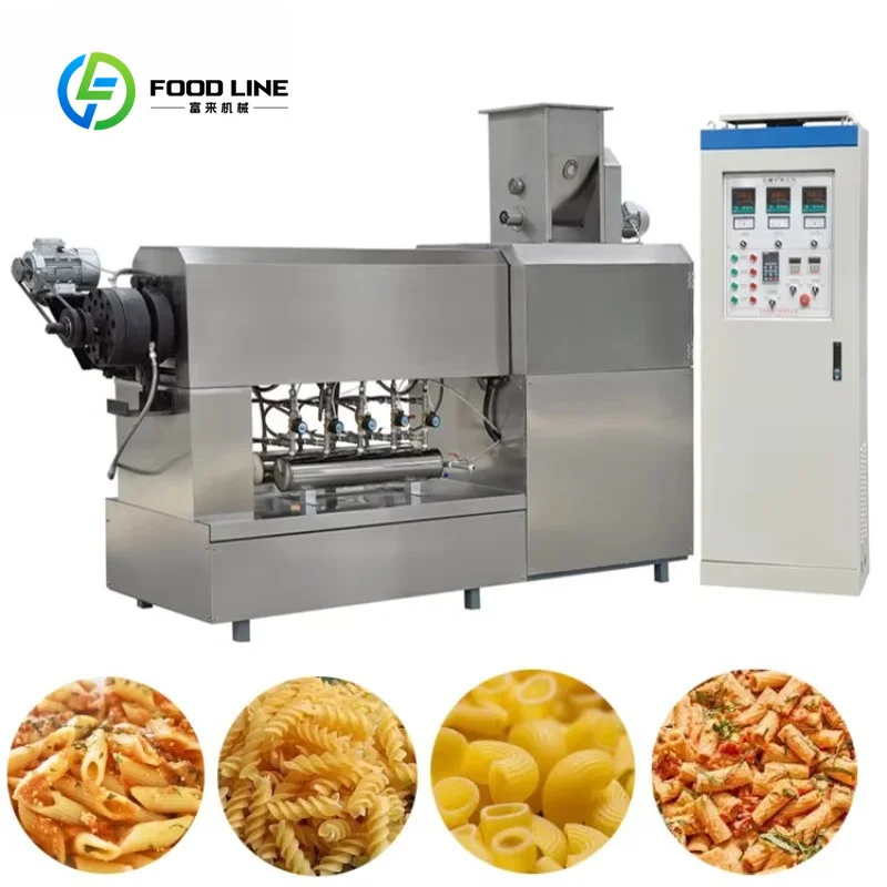 Custom Multifunctional Pasta Extruder Equipment, Industrial Production Line for Macaroni & Italian Pasta Making