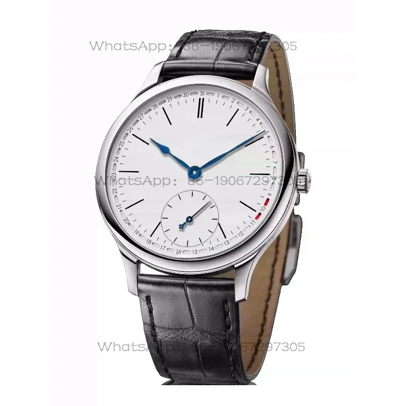 Ultra-thin formal business automatic manual baking blue needle small three-pin mechanical watch