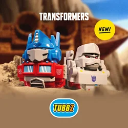 Original Numskull Tubbz Cosplaying Yellow Duck Transformers Optimus Prime Megatron Duck Action Figures Desktop Decoration Gifts