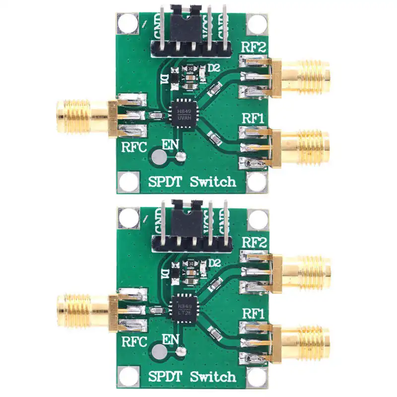 3‑5V RF Switch Module Single Pole Double Throw Board 50Ohms Input Output Impedance SMA Interface Tripod