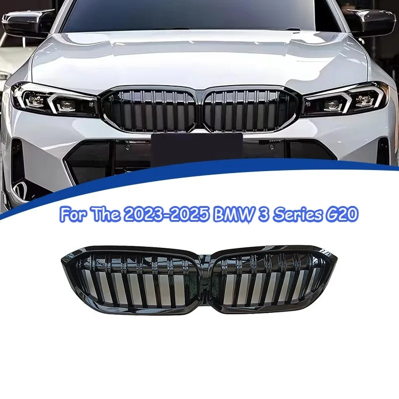 

Подходит для BMW 3 серии G20 2023-2025 годов с ярко-черной однолинейной решеткой, решеткой переднего бампера, решеткой почек
