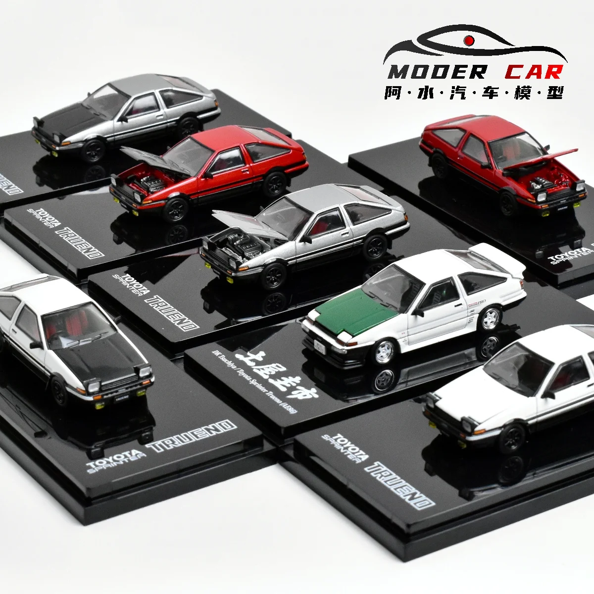 Hobby Japan 1:64 Cadeaus voor tieners TRUENO AE86 Collection Diecast Modelauto