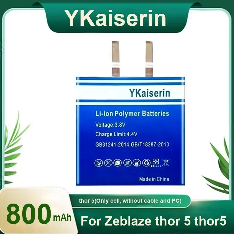 Premium Replacement Safe And Reliable 800mAh For Zeblaze For Thor 5 5 Only cell, Without Cable And PC Smart Watch Battery