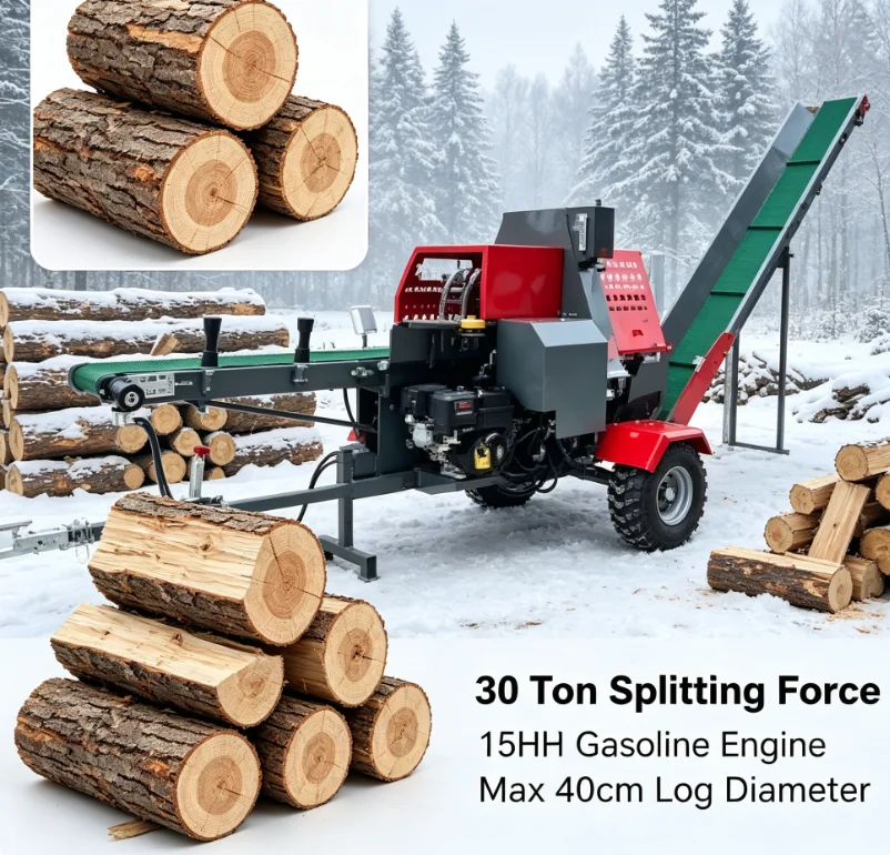 Customized Forestry Equipment Firewood Processor Hydraulic Log Splitter Wood Processor For Sale