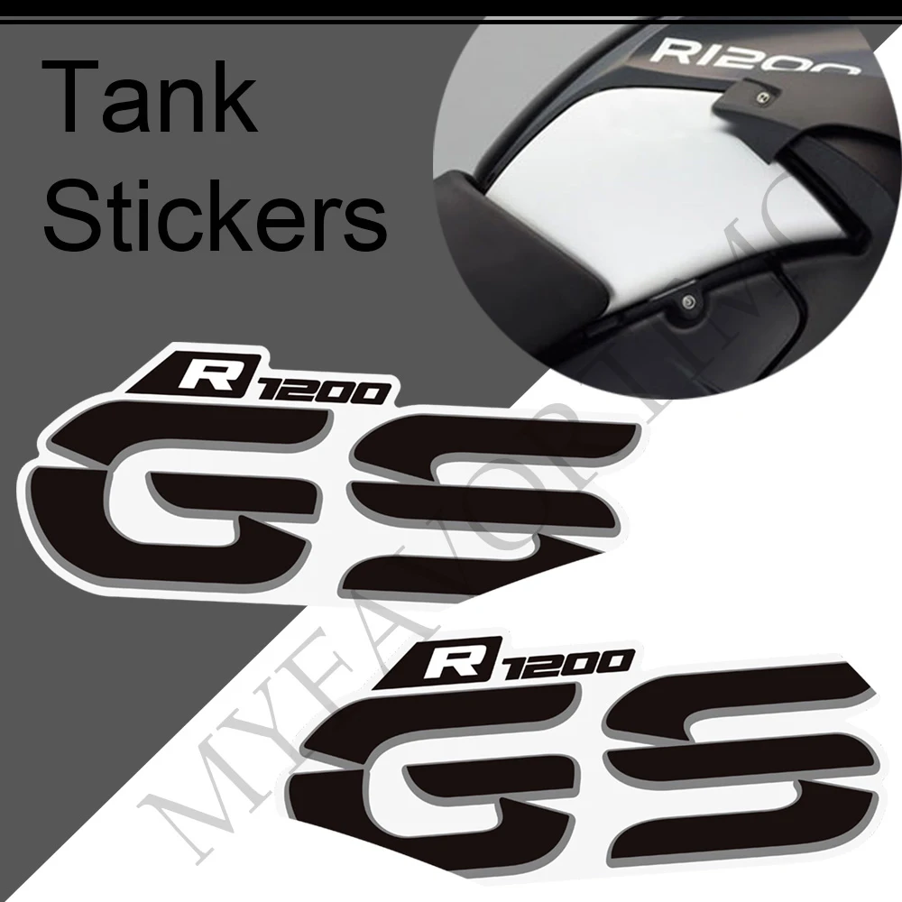 

Motorcycle For BMW R1200GS R 1200 GS GSA Tank Pad Stickers Grips Gas Fuel Oil Kit Knee decorative protection 2004-2013