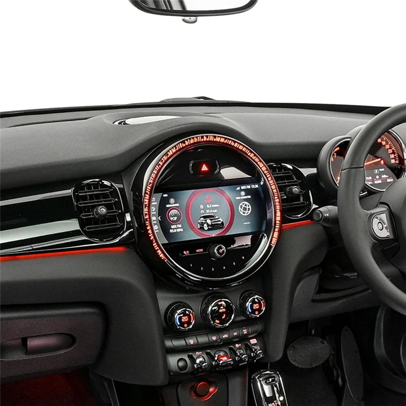 

For MINI Cooper F55 F56 Center Console Screen Decorative Frame Parts For Mini F57 Car Center Control Cover 2014- 2022 8.8 Inch