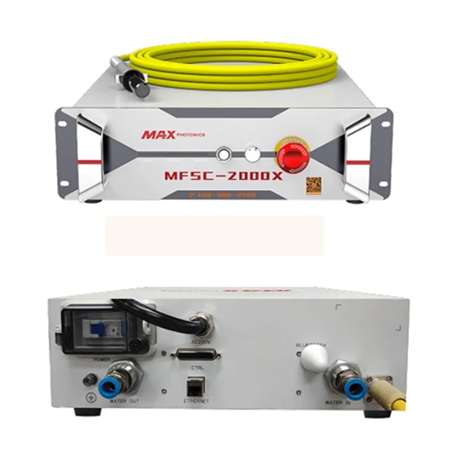 Fuente láser MAX Chuangxin 1500W 2000W/3000W, cabezal de corte láser Raytools XC3000S BM110 enfriador Huichuan servo bus 750W 400W