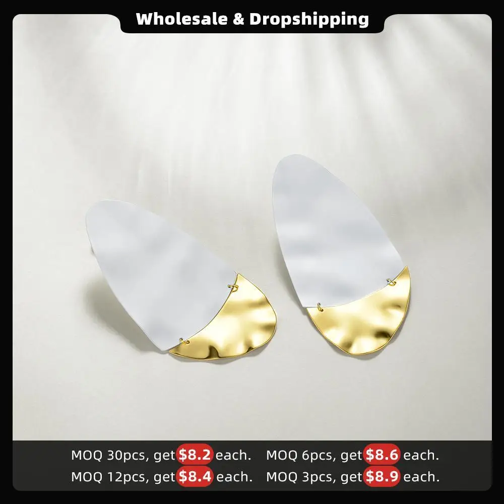 ENFASHION Large Sailing Drop Earrings For Women Pendientes Mujer Fashion Jewelry Gift Gold Color Earings 2022 Holiday EC191065