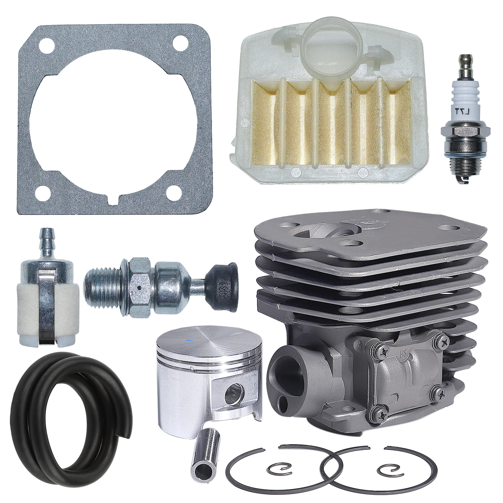 45 مللي متر اسطوانة مكبس مجموعة فلتر الهواء ل Husqvarna 353 346XP 350 بالمنشار 537253002 ، 503862803 شرارة التوصيل