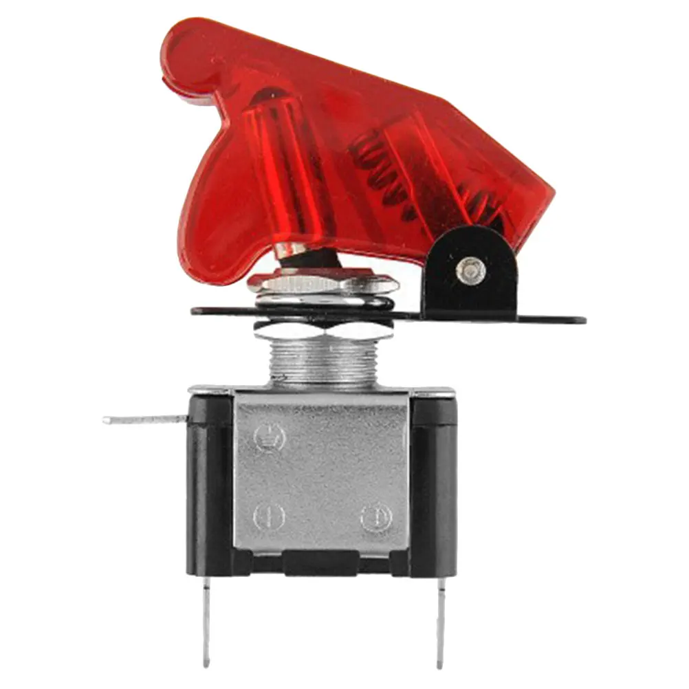 

12V Red Small Toggle Switch for Car Boat Stable Material Easy Operation Automobile Electrical Replacement