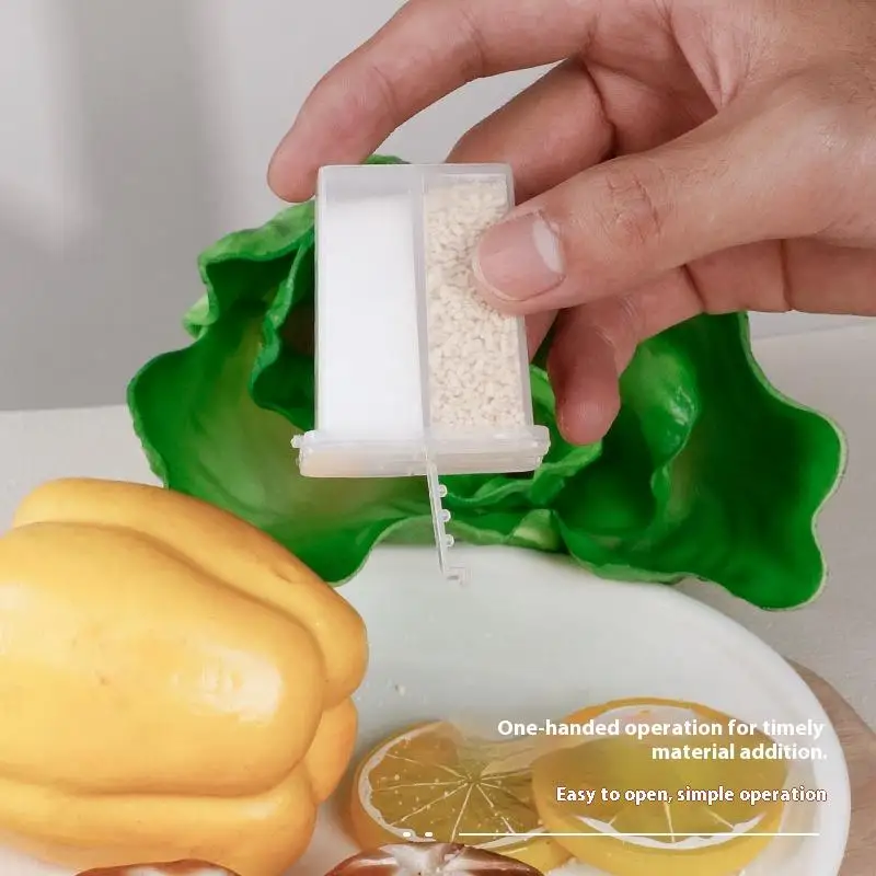 1/3/5 قطعة برطمان توابل متعدد الأغراض مع غطاء 2-مقصورة 2in1 شاكر توابل للتخييم لتخزين الملح والفلفل في الهواء الطلق #2